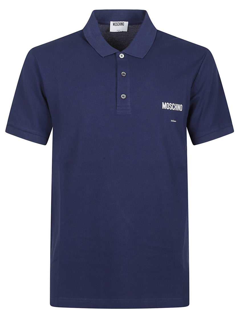 Moschino Short Sleeve Cotton Polo Shirt