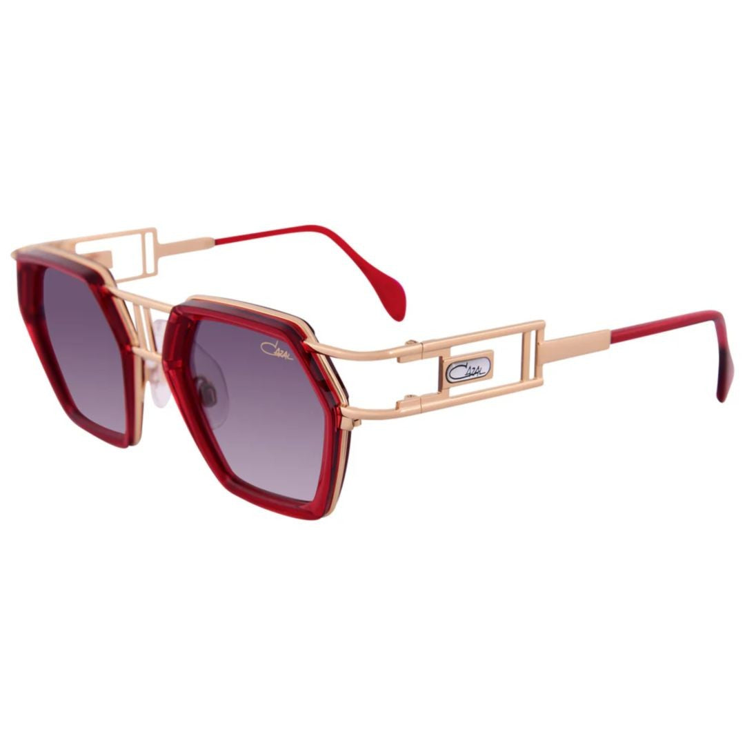 Cazal 677 Hexagonal Frame Sunglasses With Gradient Lenses