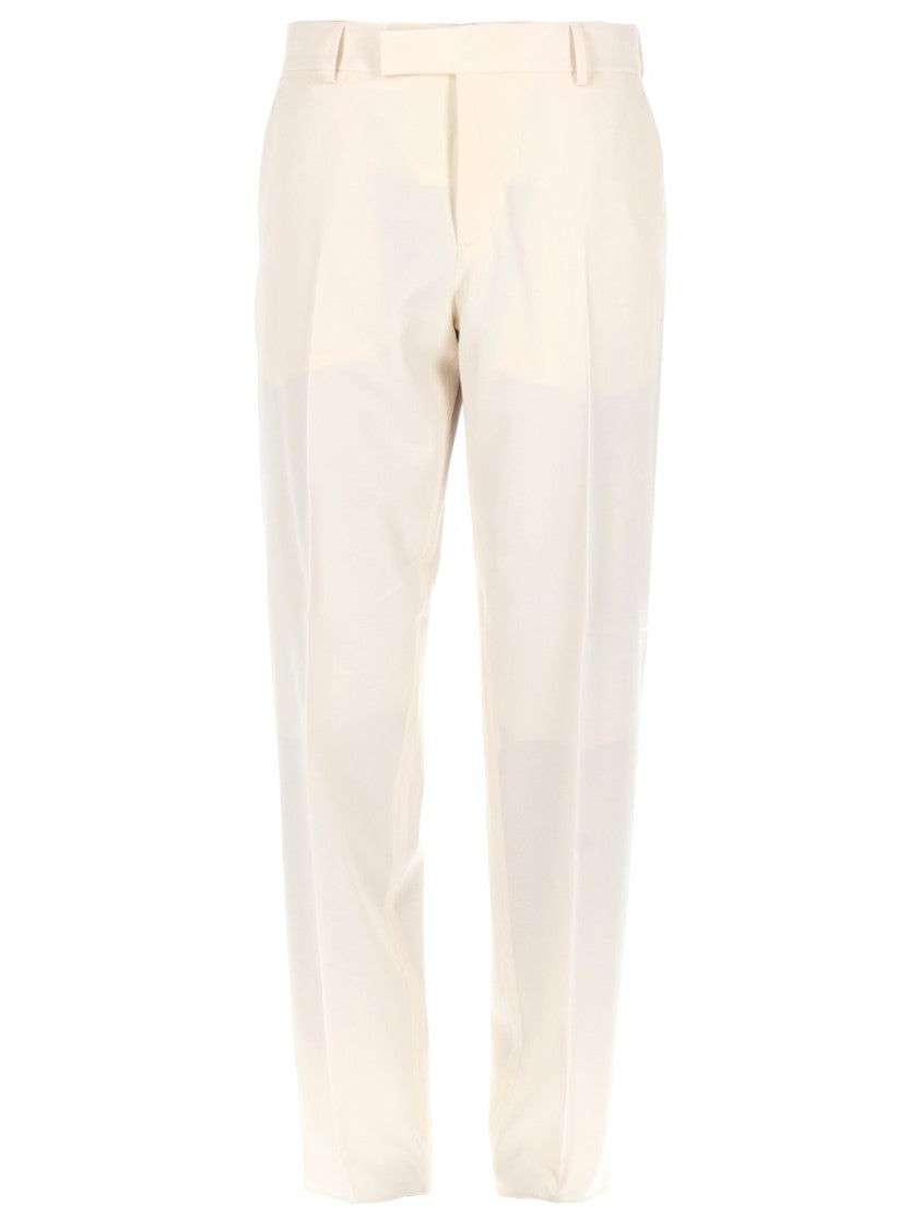 Fendi Straight-Leg Tailored Trousers In Smooth Virgin Wool
