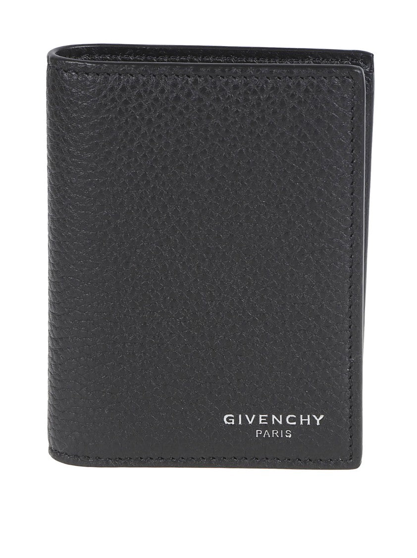 Givenchy Textured Black Calf Leather Bifold Wallet