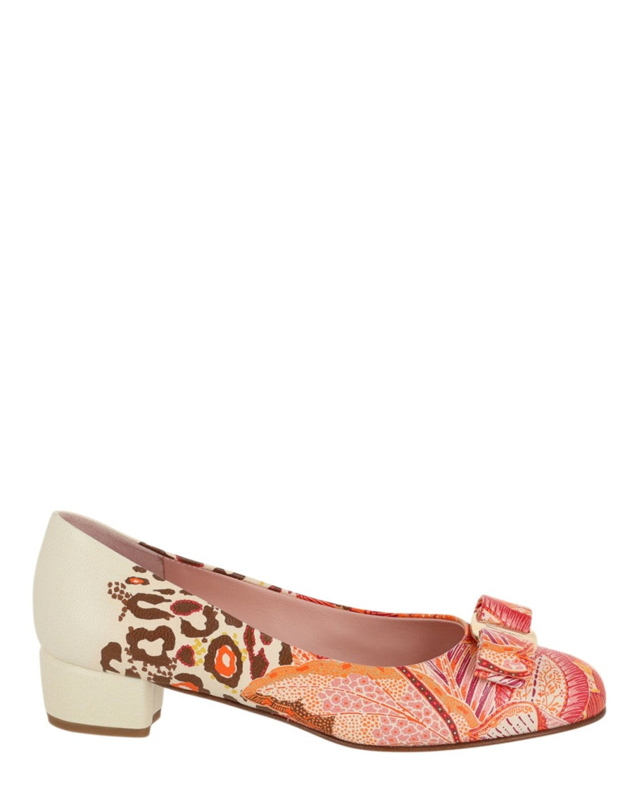 Ferragamo Vara Print Pumps