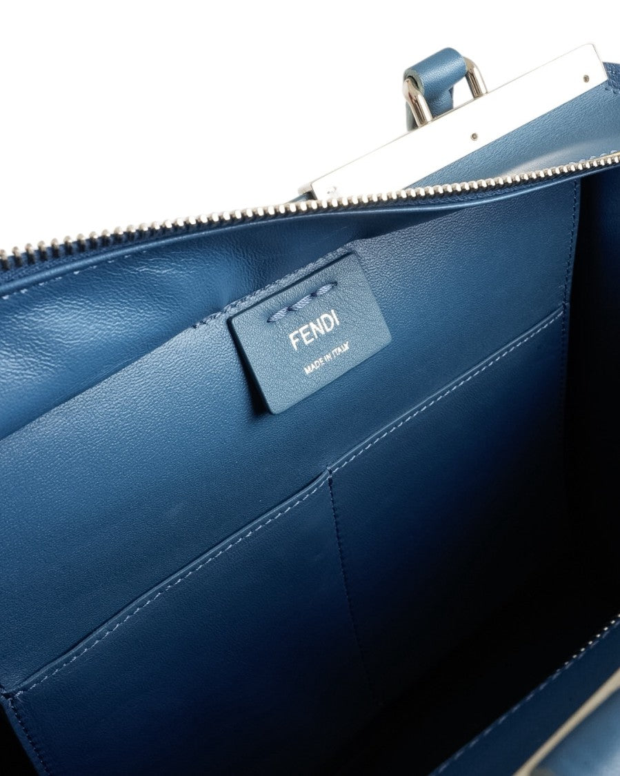 Fendi Cerulean Blue Structured Handbag
