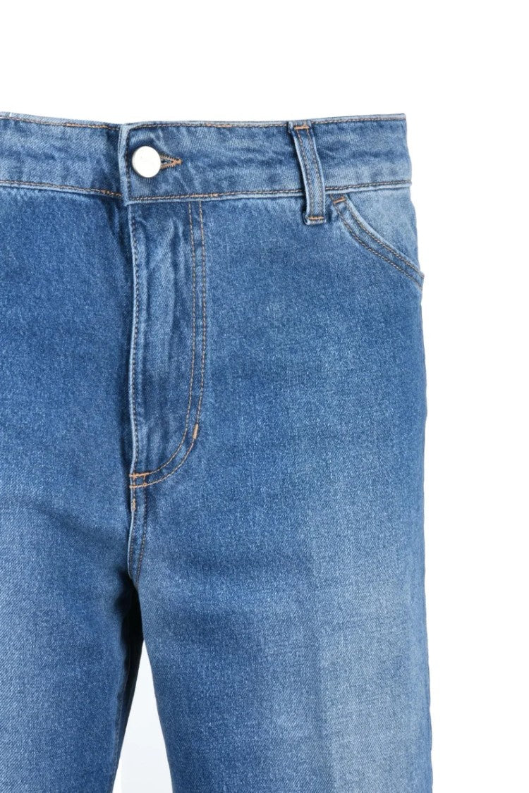 ..,Merci Rose Blue Cotton Women's Jeans