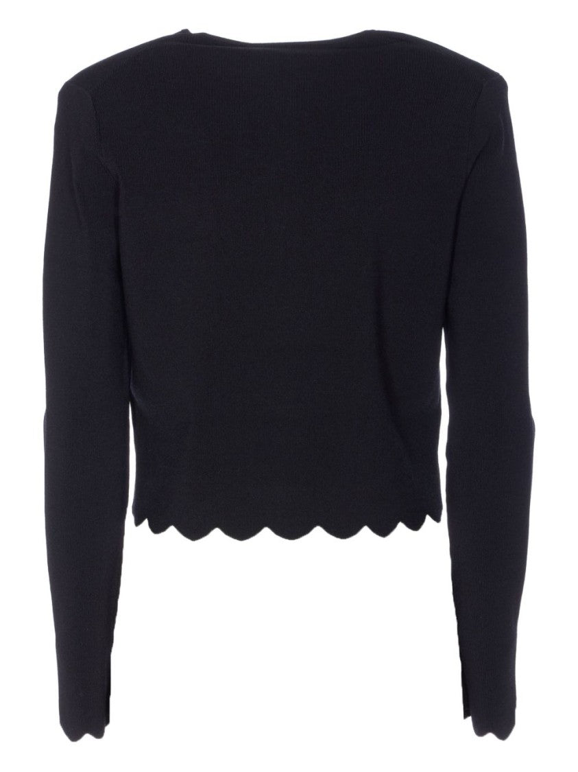 Twin-Set Cropped Twin-Set Black Jacket