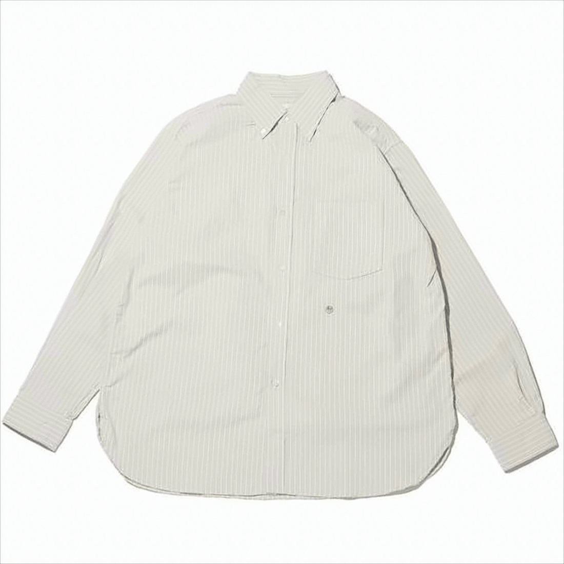 Nanamica Vertical Stripe Long-Sleeve Shirt With Classic Collar