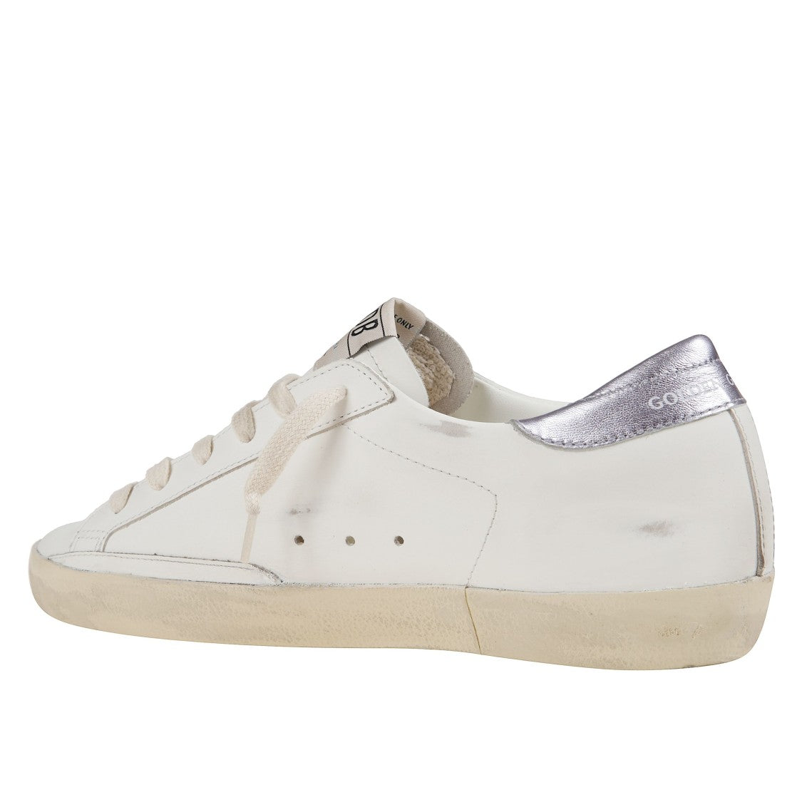 Golden Goose White, Black And Lilac Leather Sneakers