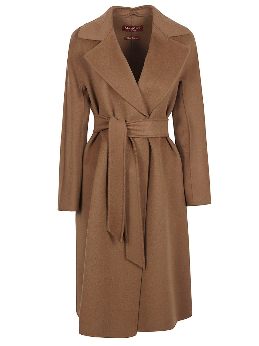 Max Mara Knee-Length Coat With Wide Lapel