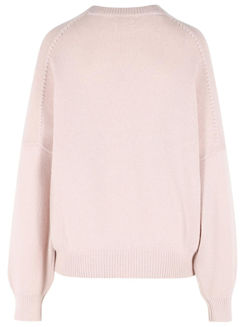 Khaite 'Margaux' Pink Cashmere Sweater