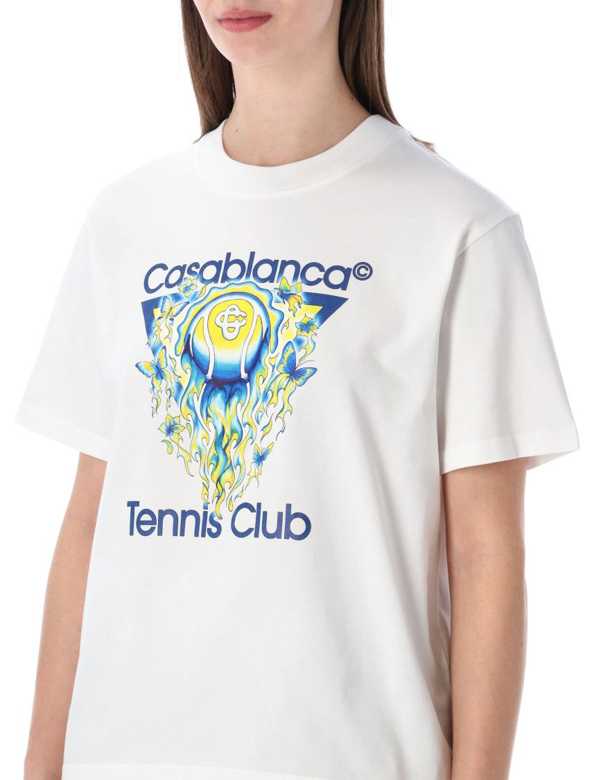 Casablanca Tennis Club Icon Cotton T Shirt