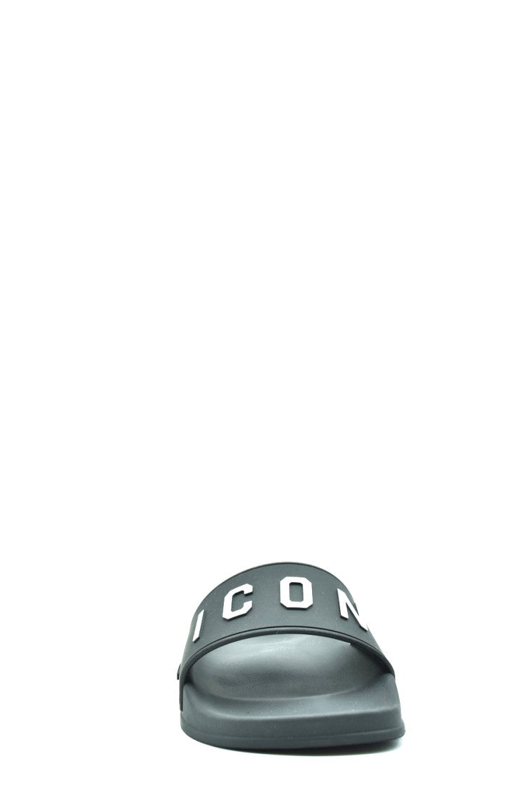 Dsquared2 Black Polyesster Sandals