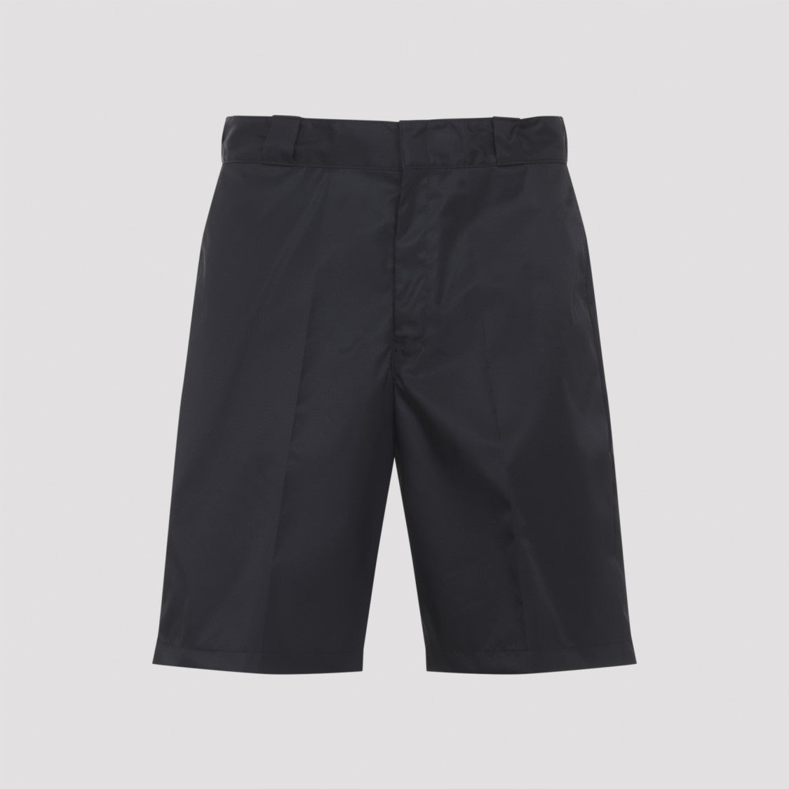 Prada Sustainable Black Re-Nylon Bermudas With Triangle Logo