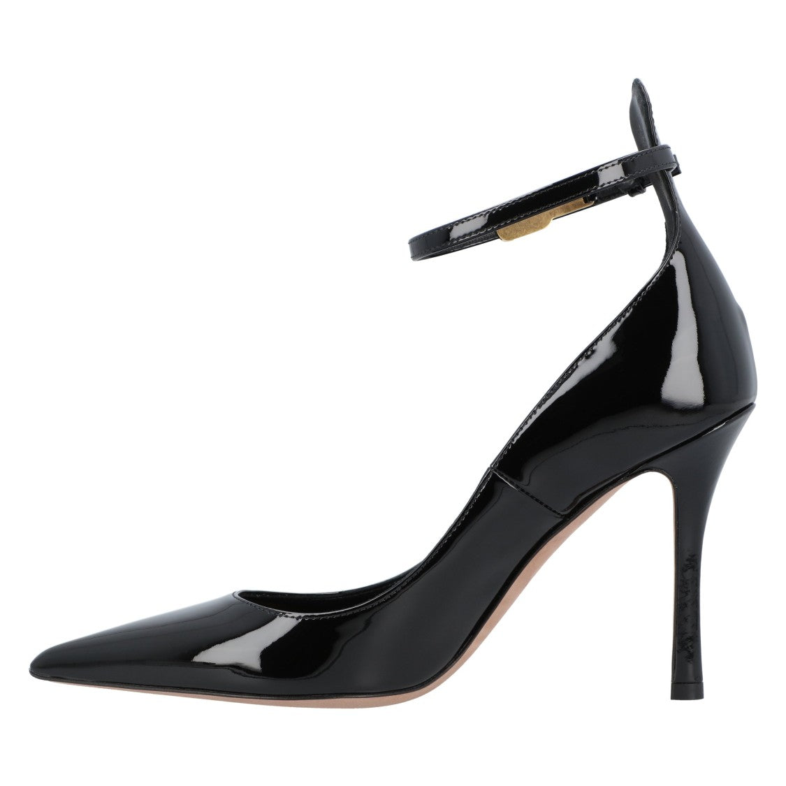 Valentino Tan-Go Patent Leather Pump 100Mm Black