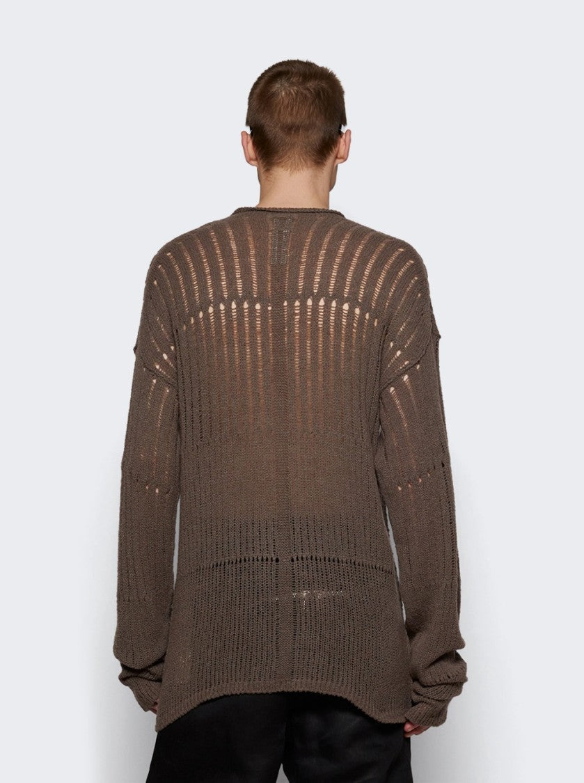 Rick Owens Oversized Pull Knit Sweater Dust