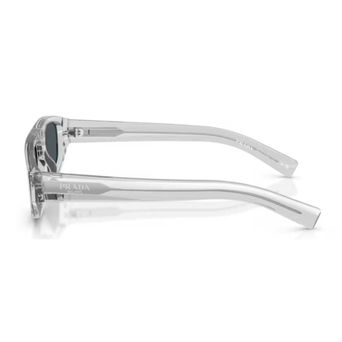 Prada Crystal C02s Rectangular Transparent Acetate Sunglasses