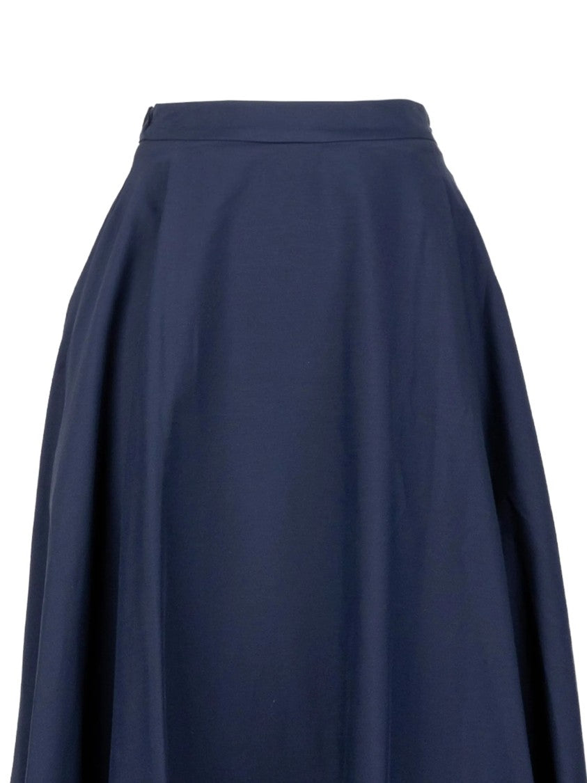 Cruna Rich Blue A-Line High Waist Skirt