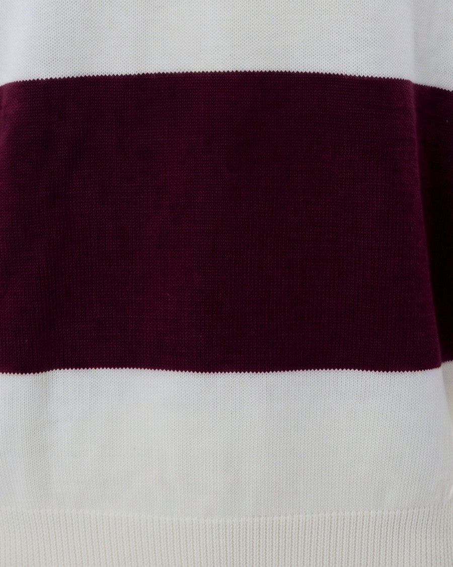 A.P.C. Rugby-Style Wide-Stripe Virgin Wool Knit Polo
