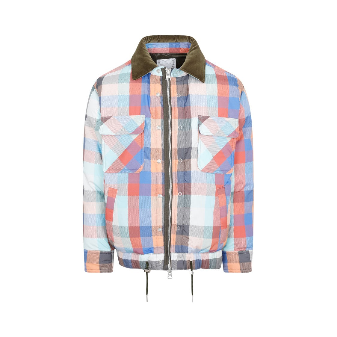 Sacai Multicolored Plaid Padded Blouson