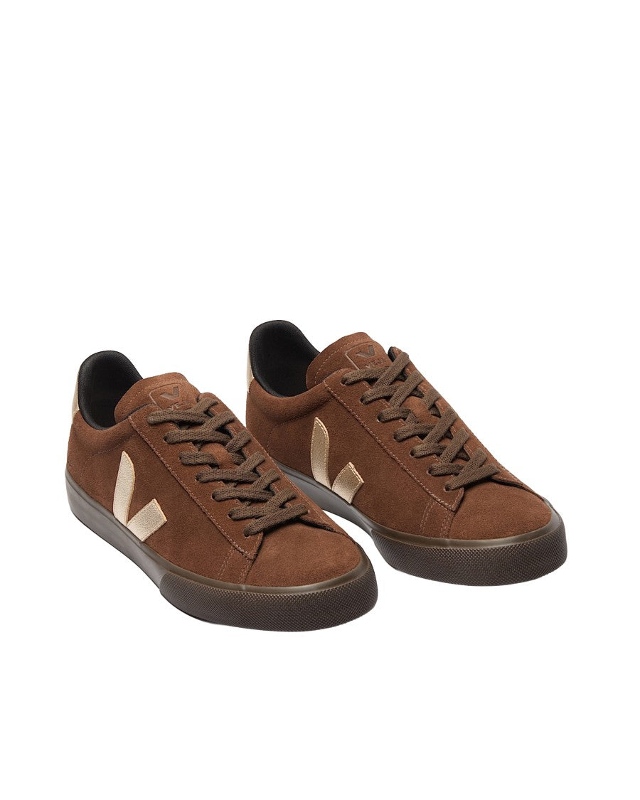 Veja Campo Suede Walnut Sneakers With Organic Accents