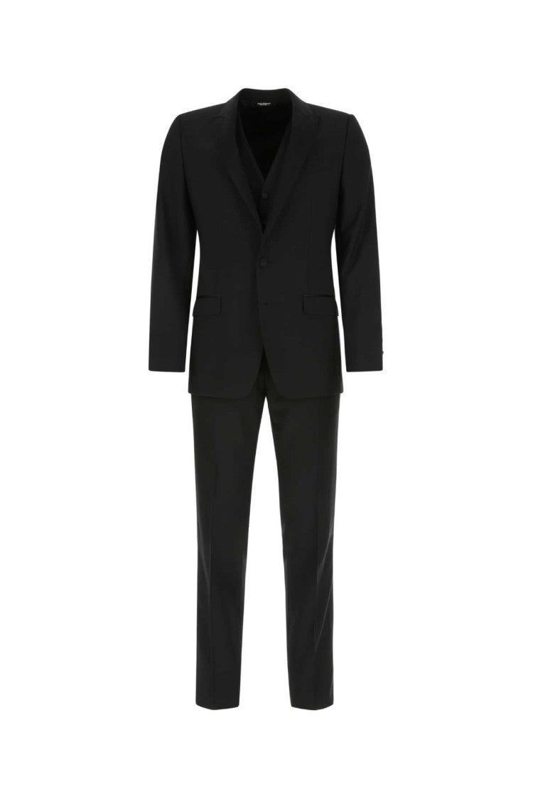 Dolce & Gabbana Black Wool Blend Tracksuit