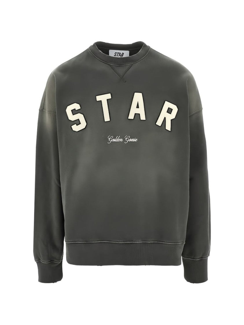 Golden Goose Relaxed-Fit Knit Sweater With Contrasting 'Star' Detailing
