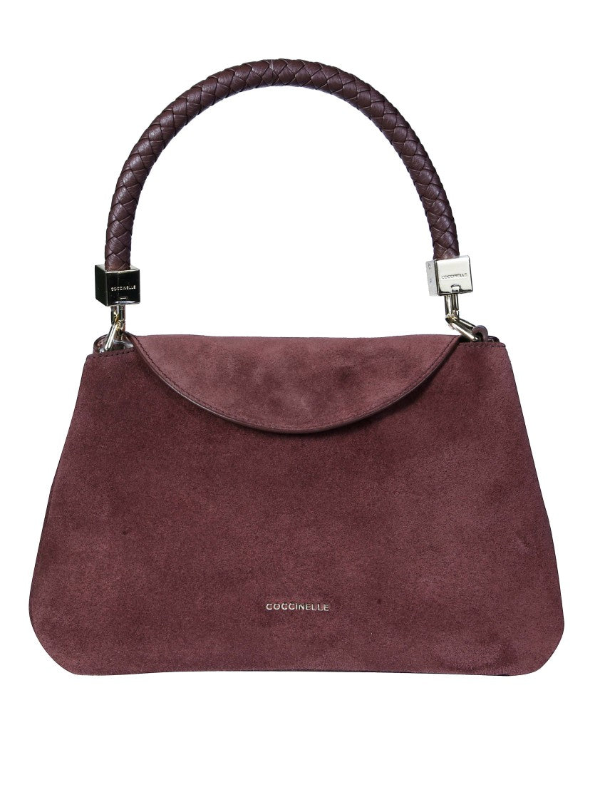 Coccinelle Tiggy Suede Trapezoidal Shoulder Bag