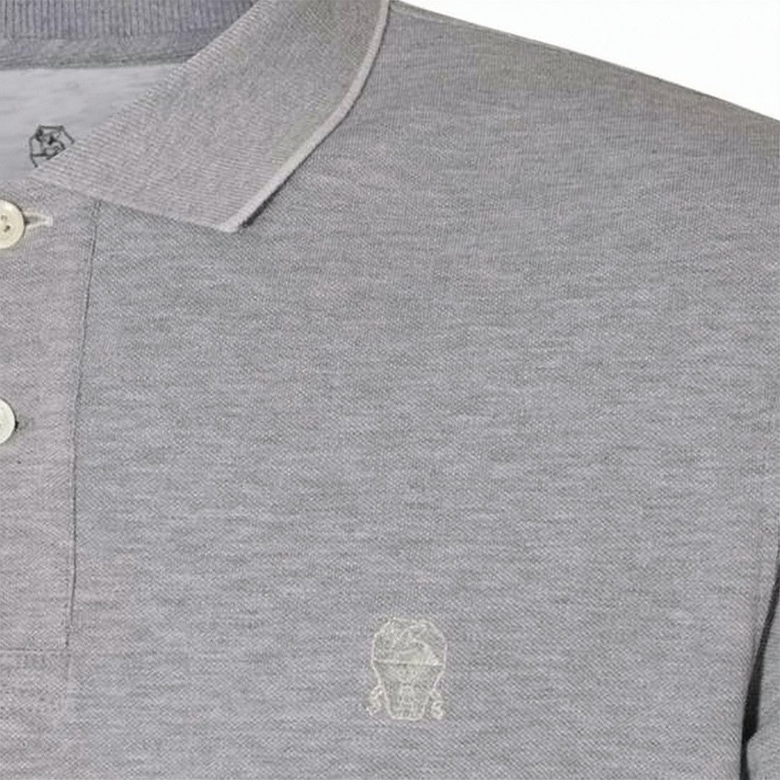 Brunello Cucinelli Short-Sleeved Polo Shirt With Classic Collar And Contrasting Trim