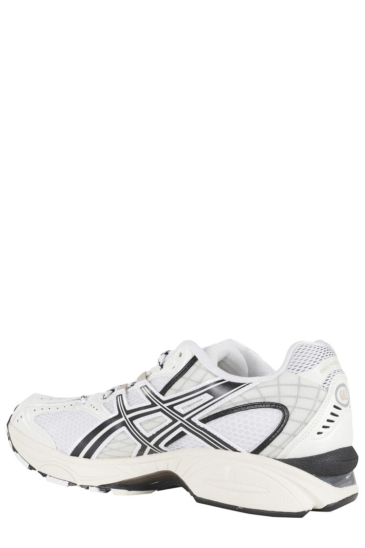 Asics Ivory White Gel Nimbus Asymmetric Polyester Sneakers