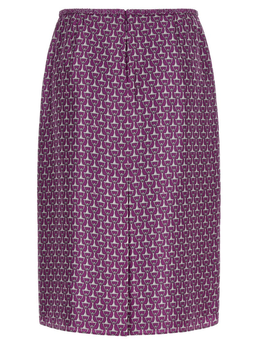 Gucci 'Morsetto' Print Skirt