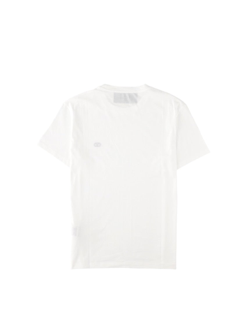Valentino Black Short-Sleeve Logo Cotton T-Shirt