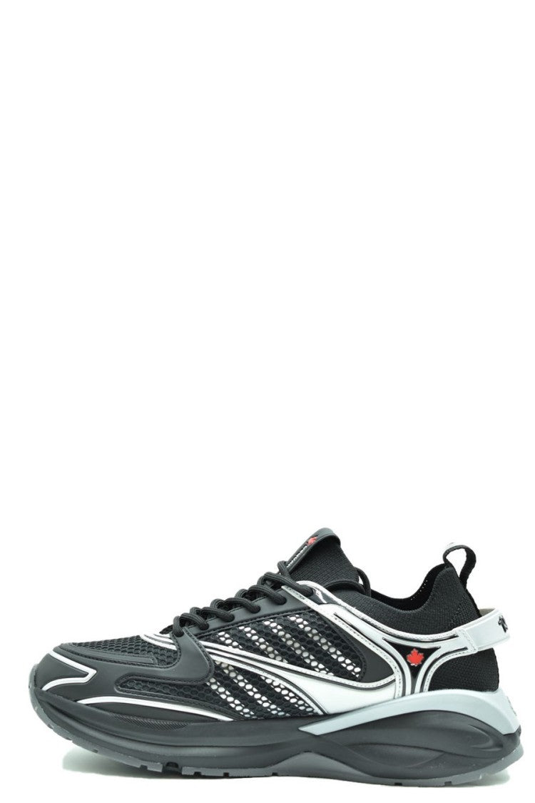 Dsquared2 Black Polyester Chunky Sneaker