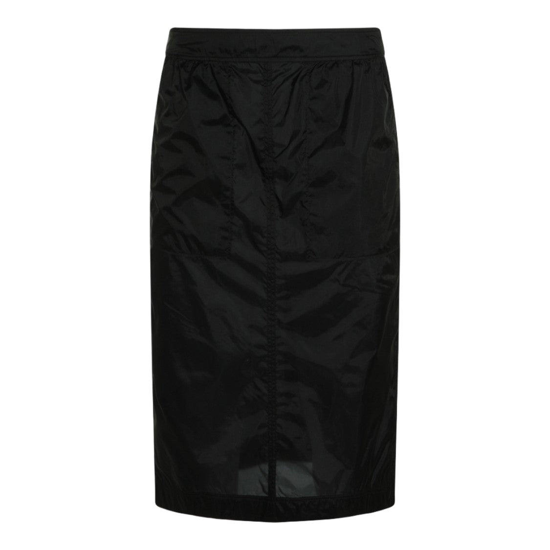 Saint Laurent Straight Black Skirt With High Waist And Minimalistic Design