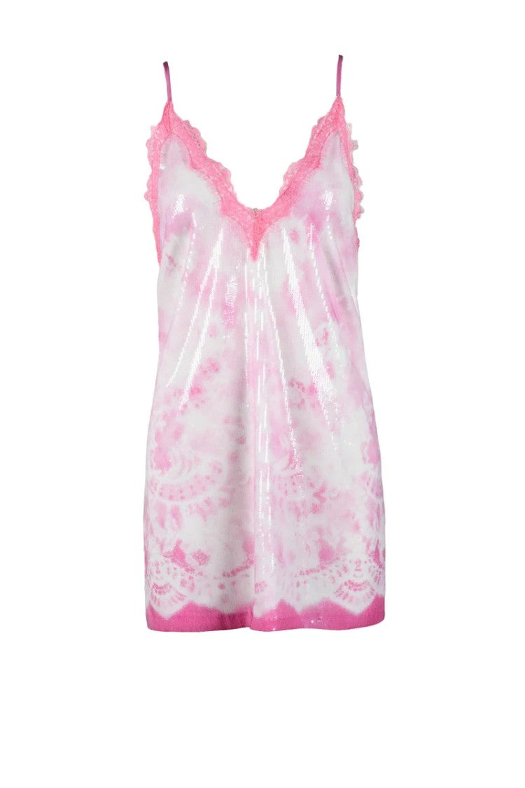 Msgm Sequin Sheath Dress - Pink