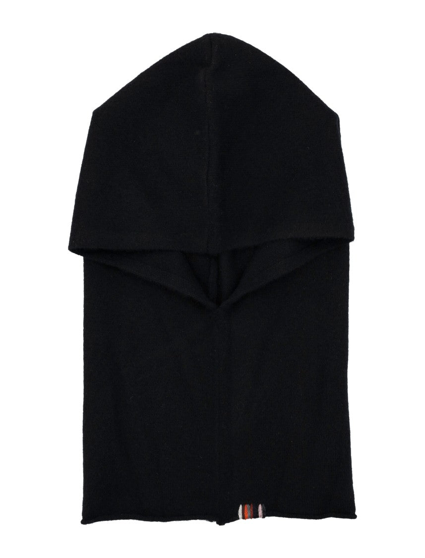 Extreme Cashmere Fitted Black Balaclava With Minimalist Design