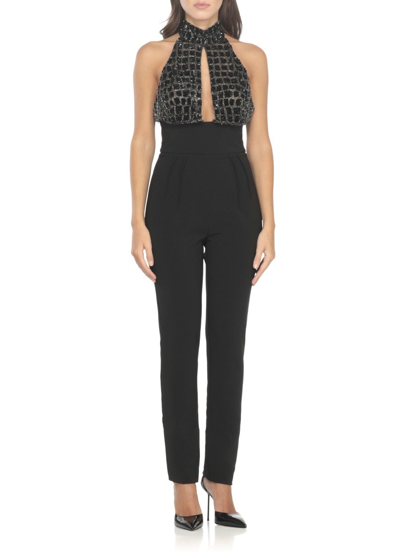 Elisabetta Franchi High Neck Jumpsuit