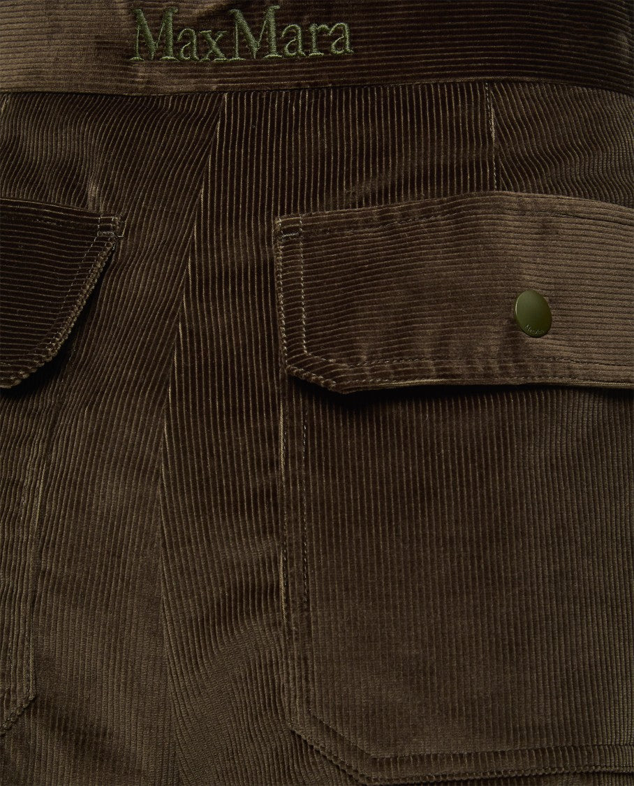Max Mara Tritone Velvet Flared Pants