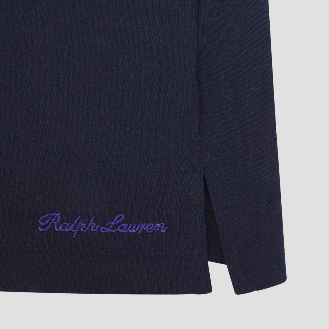 Ralph Lauren X Purple Label Short Sleeve Navy Blue Cotton T-Shirt
