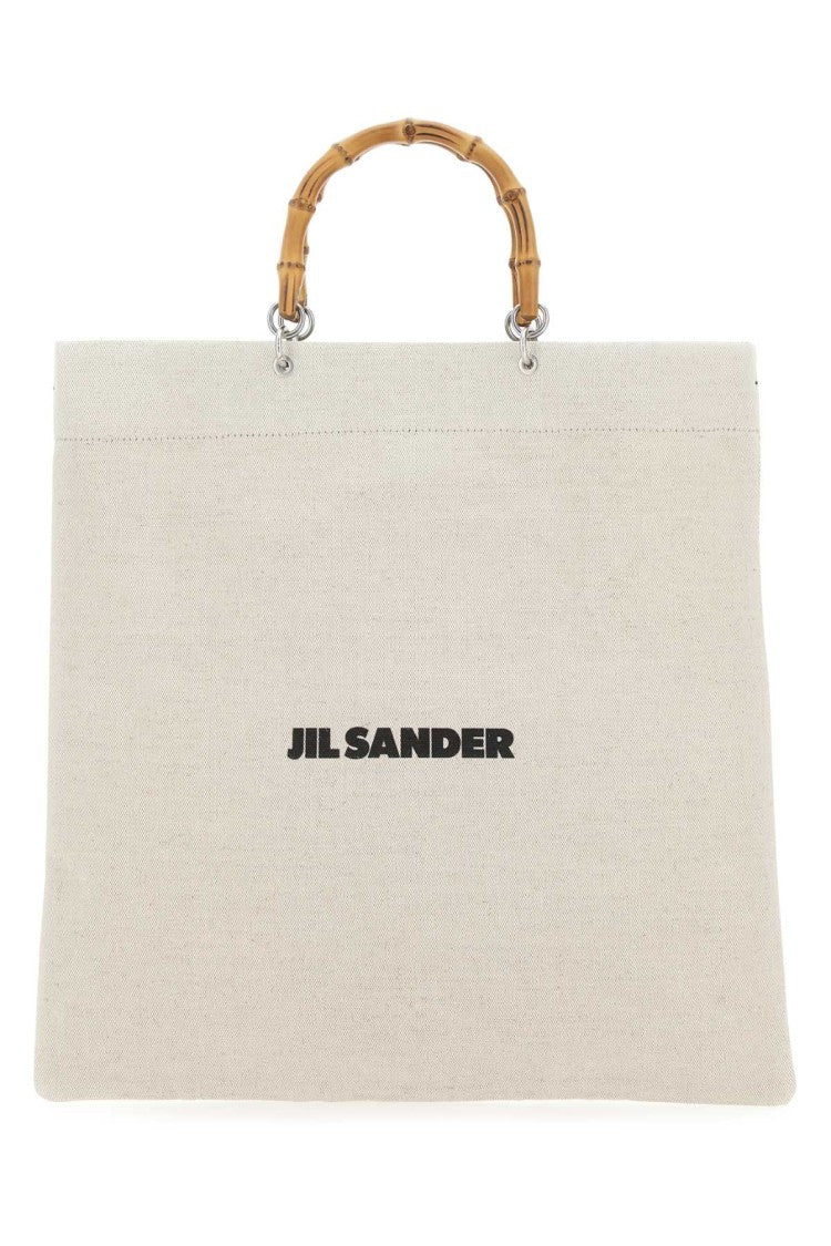 Jil Sander Sand Canvas Handbag