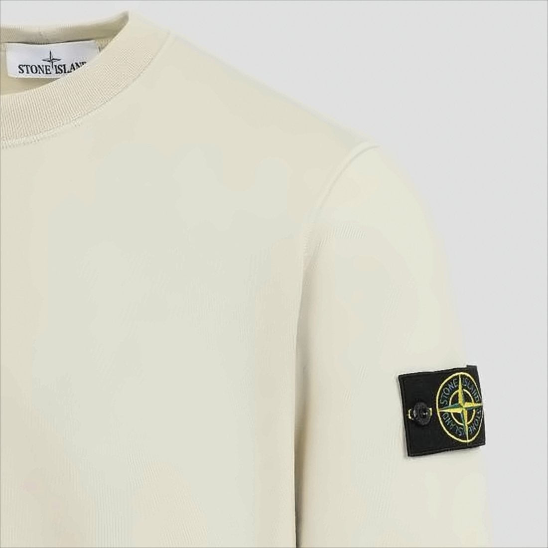 Stone Island Long-Sleeve Crewneck Shirt With And Distinctive Patch