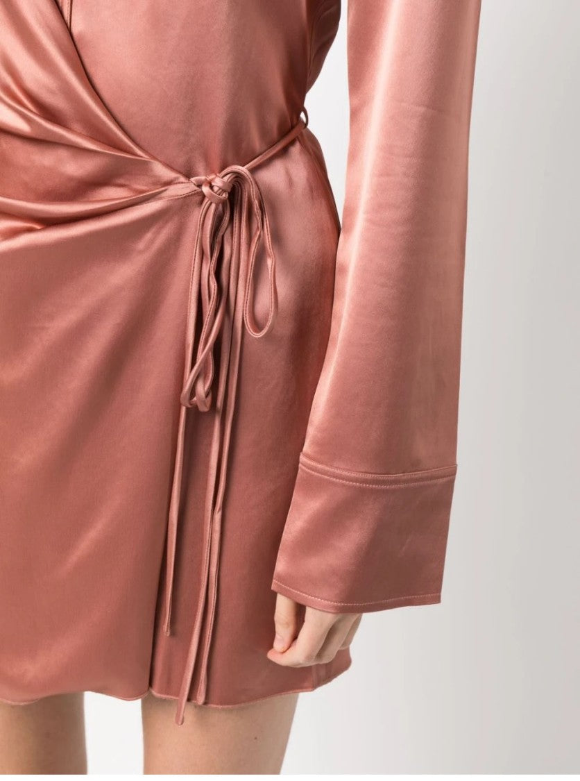 Nanushka Xaviera Wrap Mini Dress