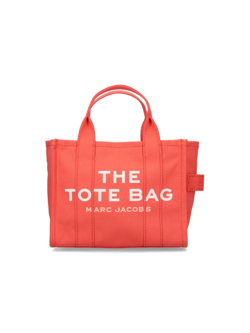 Marc Jacobs Small Orange Canvas Tote With Adjustable Strap