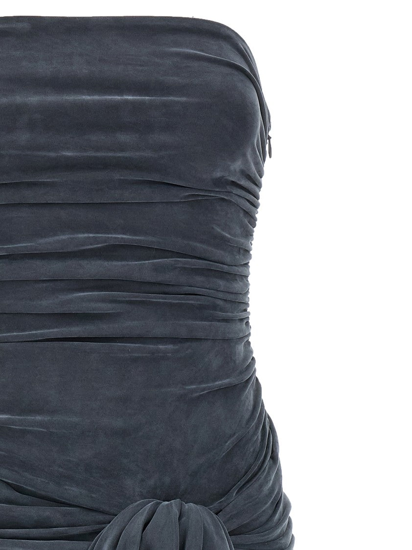 Alexander Wang Vintage Effect Stretch Jumpsuit With Knot Detail