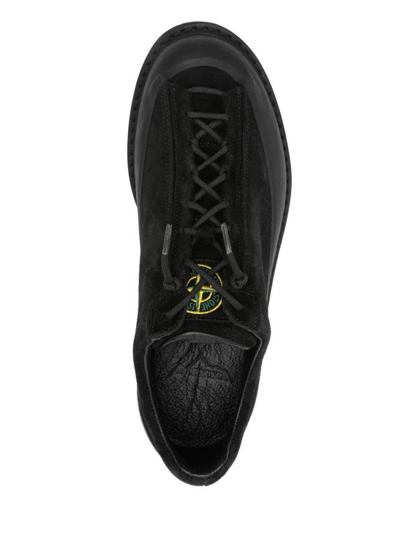 Stone Island Lace-Up Suede Trainers
