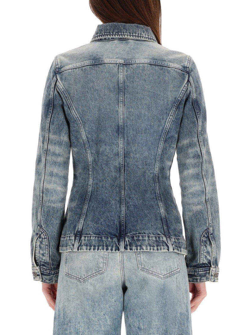 Diesel D-Katerin-Fsh Fitted Denim Jacket