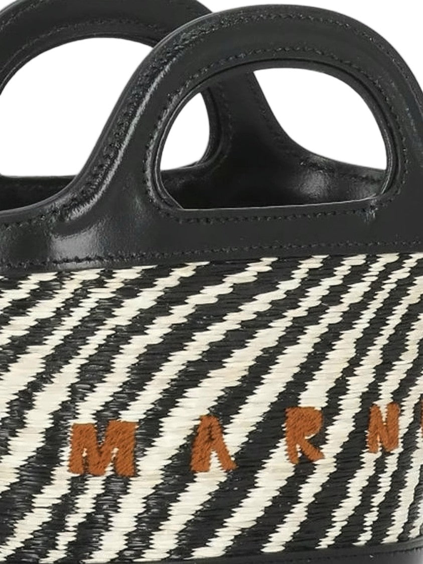 Marni Structured Tote Bag With Woven Pattern