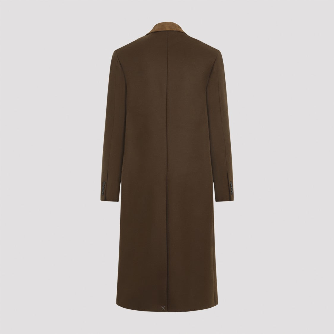 Amiri Dark Brown Wool Db Overcoat