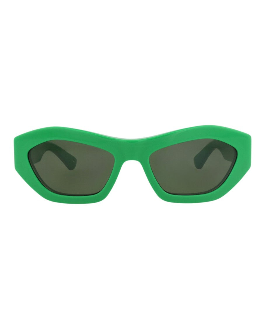 Bottega Veneta Round-Frame Recycled Acetate Sunglasses