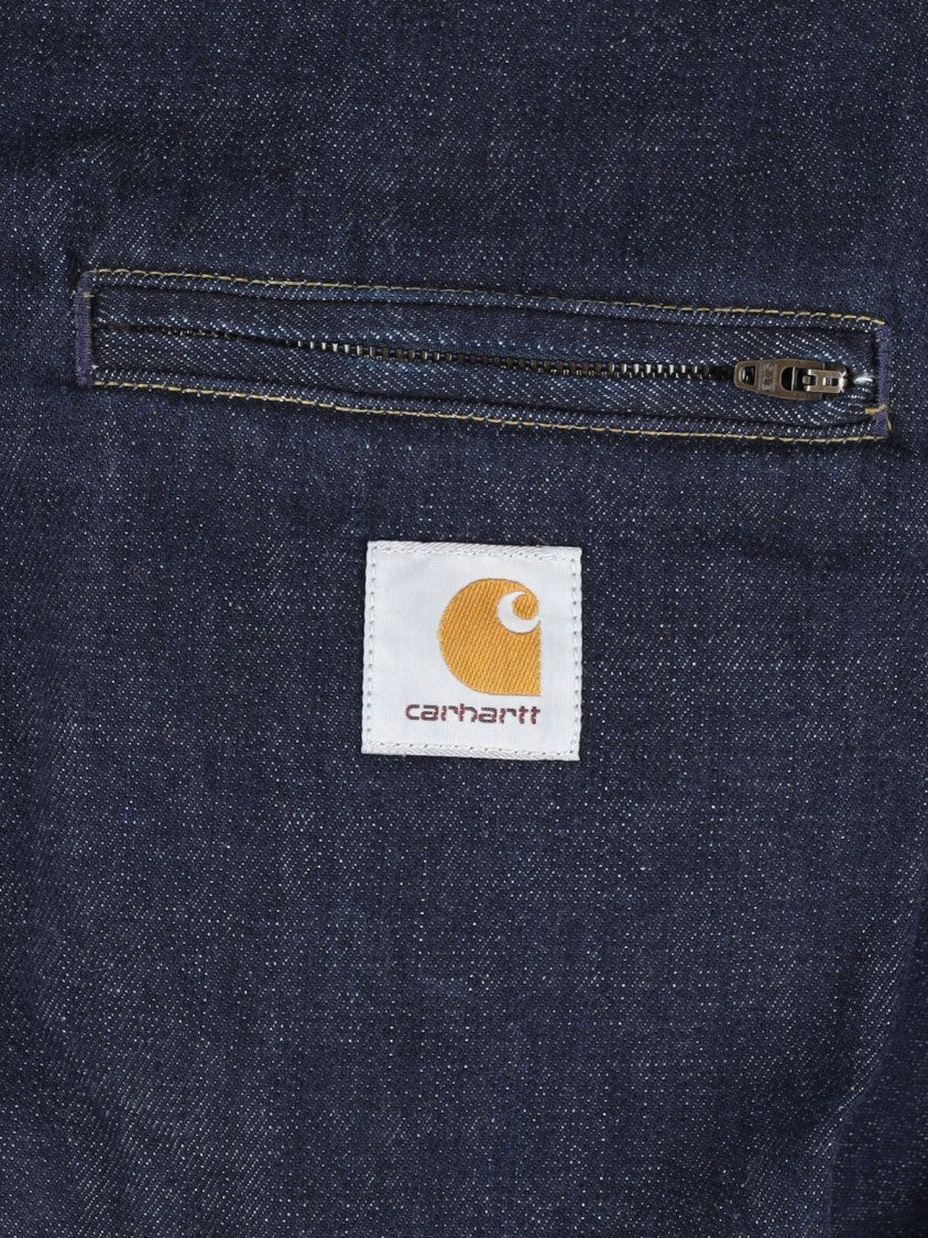 Carhartt Wip Blue Og Detroit Classic Collar Jacket