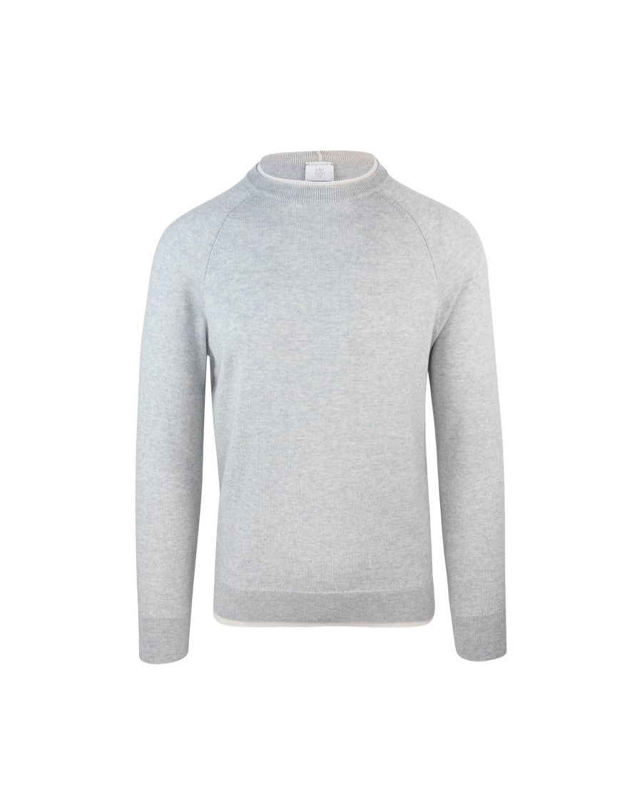 Eleventy Grey Crewneck Sweater