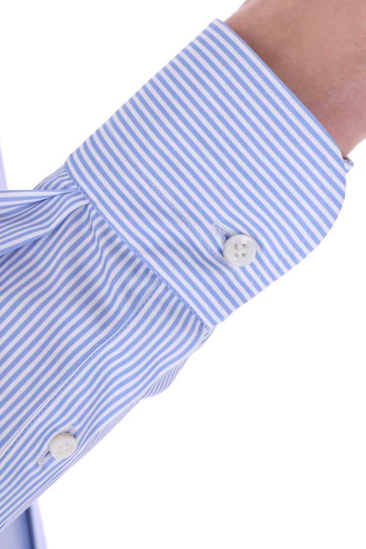 Barba “La Polo” Superlight Technical Fabric Stripe Shirt
