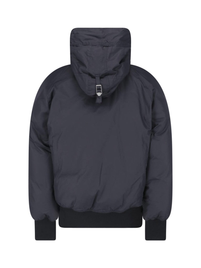 Mm6 By Maison Margiela Black Fabric Bomber Jacket